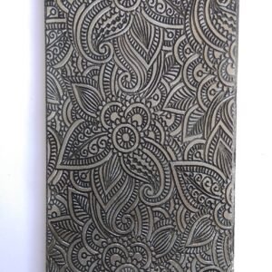 Floral Texture Plate: Metal Clay Imprint Tool (2.5x6 inch)