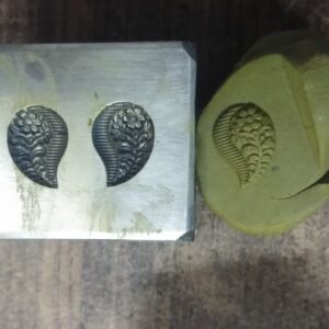 Custom Floral Impression Die: Jewelry/Silversmithing Tool (17mm+)