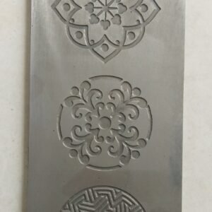 Floral Texture Plate for Rolling Mill: Jewelry Making Supplies