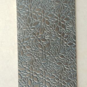 Floral Texture Plate for Rolling Mill: Jewelry Pattern (2.5x6 inch)