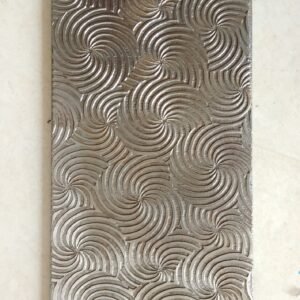 Floral Texture Plate for Rolling Mill: Jewelry Making (2.5x6 inch)