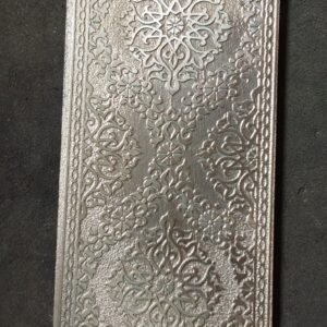 Steel Texture Plate for Rolling Mill: Jewelry Pattern (2.5x6 inch)