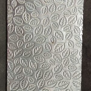 Leaf Pattern Texture Plate for Rolling Mill: Steel Jewelry Design