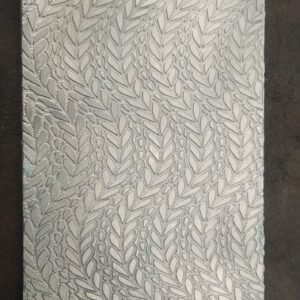 Leaf Texture Plate for Rolling Mill & Hydraulic Press (6x2.5")