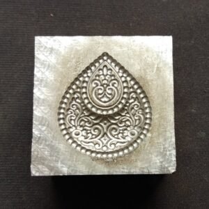 Steel Impression Die: Teardrop Charm Jewelry Tool (25x30mm)