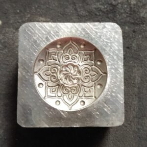 Floral Concho Die: Steel Impression Die, Silversmithing Tool (26mm)