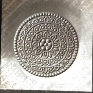 Floral Impression Die: 35mm Jewelry Forming Tool