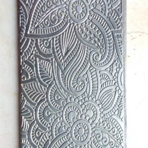 Floral Texture Plate for Rolling Mill & Hydraulic Press: Jewelry Making