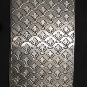 Steel Texture Plate for Jewelry Making - 2.5"x6" Metal Stamping Tool