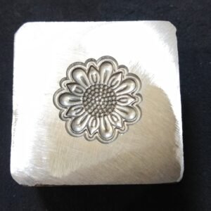 Steel Impression Die: Sunflower Jewelry Tool (20mm x 18mm)