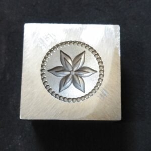 Steel Concho Die: Floral Jewelry Forming Tool (20mm)