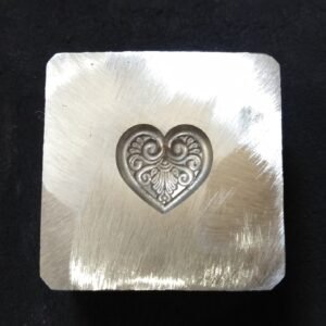 Heart Concho Die: Steel Jewelry Forming Tool (15mm)