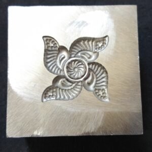 Swastik Impression Die: Steel Embossing Tool (20mm x 18mm)