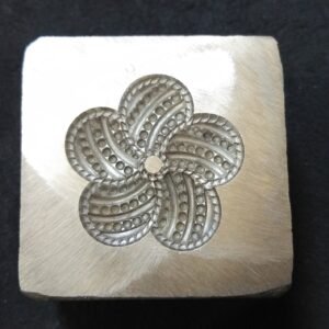 Steel Impression Die: Flower Charm, Jewelry Forming Tool (20mm)
