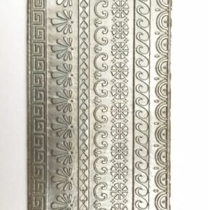 Steel Texture Plate for Rolling Mill: Jewelry Pattern (2.5” x 6”)