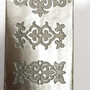 Steel Texture Plate for Rolling Mill: Jewelry Pattern (2.5” x 6”)