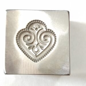 Steel Impression Die: Heart Pendant, Locket, Keychain (25mm)