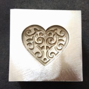 Heart Shape Jewelry Forming Tool 25mm Steel Die for Crafting & Design Projects
