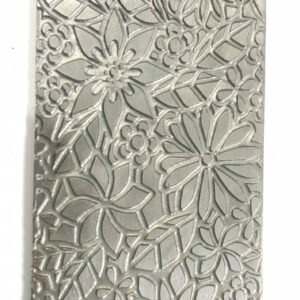 Floral Texture Plate for Rolling Mill: Steel Jewelry Pattern