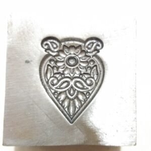 Custom Jewelry Impression Die: 25mm Steel Silversmith Tool