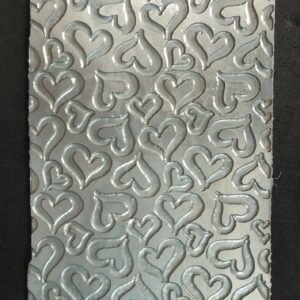 Heart Pattern Texture Plate: Steel Rolling Mill Jewelry Making