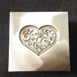 Heart Impression Die: 25mm Steel Jewelry Tool