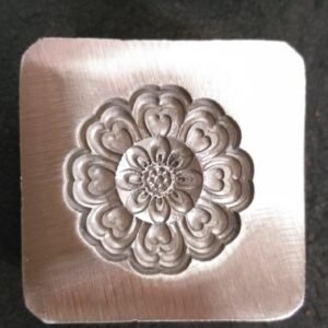 Flower Impression Die: 25mm Steel Jewelry Tool