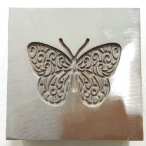 Butterfly Impression Die: 30mm Steel Jewelry Charm Tool