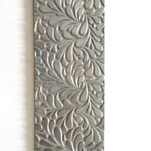 Steel Rolling Mill Texture Plate: Floral Jewelry Tool (2x9")