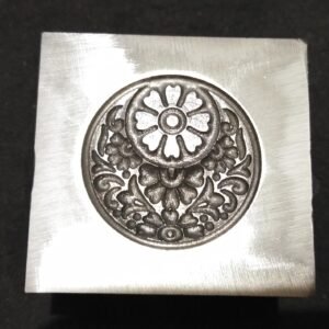 Floral Impression Die: Steel Jewelry Tool (25MM)