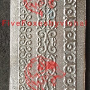 Steel Texture Plate for Rolling Mill: Jewelry Pattern (2.5” x 6”)