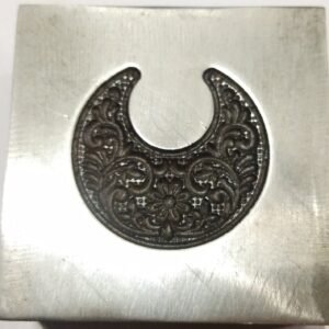 Moon & Flower Texture Die: Jewelry Making Tool (25MM)