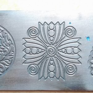Mandala Texture Plate for Rolling Mill & Hydraulic Press - Floral Design for Jewelry Crafting