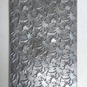 Steel Texture Plate for Rolling Mill & Hydraulic Press (2.5” x 6”)