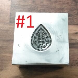 Steel Impression Die: Teardrop Charm, Jewelry Making (15mm)