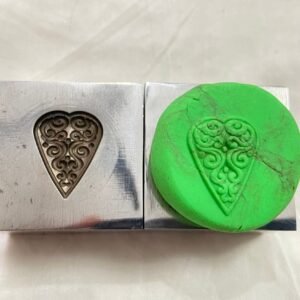 Heart Impression Die: 21mm Steel Jewelry Forming Tool