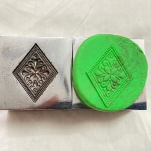 Diamond Impression Die: Steel Jewelry Embossing Tool (30x22mm)