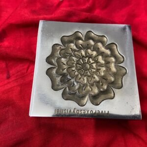 Floral Impression Die: Custom Jewelry Forming Tool (50mm)