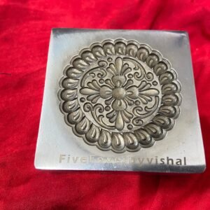 50mm Steel Impression Die: Concho Jewelry Forming Tool