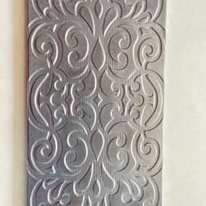 Steel Texture Plate: Indian Boho Pattern (2.5” x 6”)