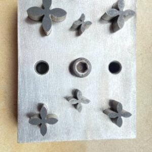 Flower Disc cutter | 4 Leaf Disc Cutter | Jewelry Die | Metal Cutting Die | Flower Stamping | Silver | Gold | Copper Stamp | Brass Stamping