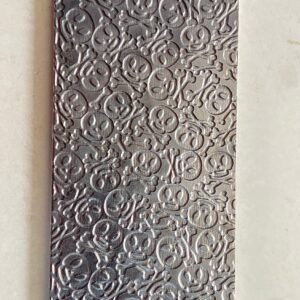 Skull Texture Plate: Steel Impression Die for Jewelry Design