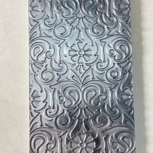 Floral Steel Texture Plate for Rolling Mill: Jewelry Making Tool