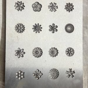 Floral Impression Die: 10mm Steel Jewelry Making Tool