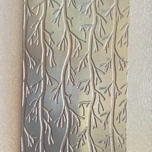 Steel Texture Plate: Branch Design, Jewelry Making (2.5” x 6”)