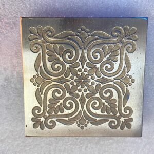 Steel Floral Mandala Impression Die - 2 inch Concho Die