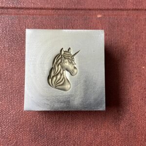 Unicorn Impression Die: Steel Jewelry Tool (22MM Design)