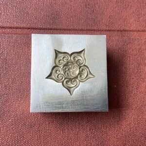 Floral Embossing Die: Steel Jewelry Tool (25.4 mm / 1 inch)