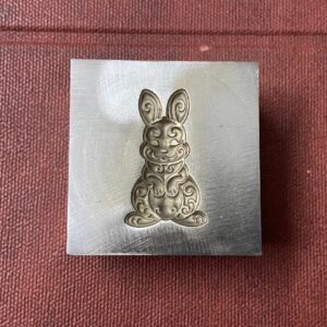 Rabbit Embossing Die: Steel Jewelry Charm Tool (28mm)