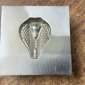 Snake Head Impression Die: 30mm Steel Jewelry Engraving Die